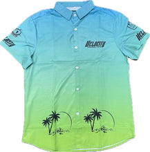 Load image into Gallery viewer, Blue to Green Fade Velocity Button Up
