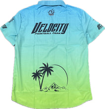Load image into Gallery viewer, Blue to Green Fade Velocity Button Up
