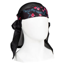 Load image into Gallery viewer, Head Wrap HK Blossom Black
