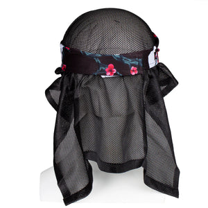 Head Wrap HK Blossom Black