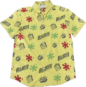 Yellow Velocity Button Up